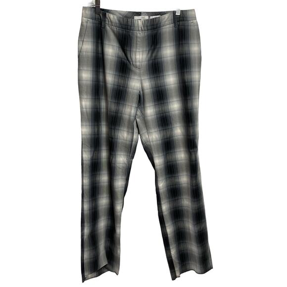 Plaid Straight Leg Women's Pants - Picture 1 of 7